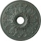 Ekena Millwork Ashley Ceiling Medallion (Canopies up to 4 3/4"), 23 7/8"OD x 4"ID x 2 1/8"P, Cloud Burst Crackle CM23ASCBC - alternate 1